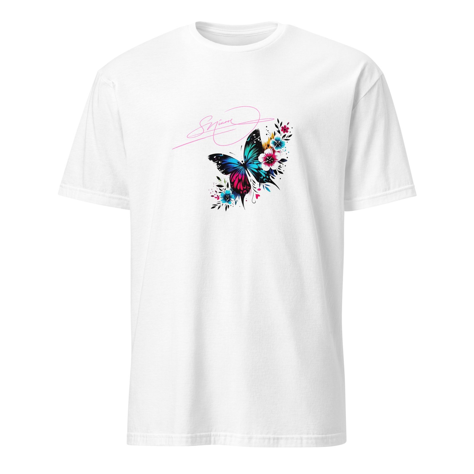 Zvenix Neon Butterfly Graphic T-Shirt