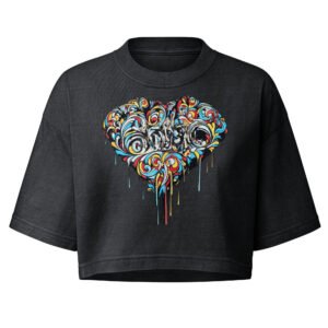 Women’s garment dye cropped tee