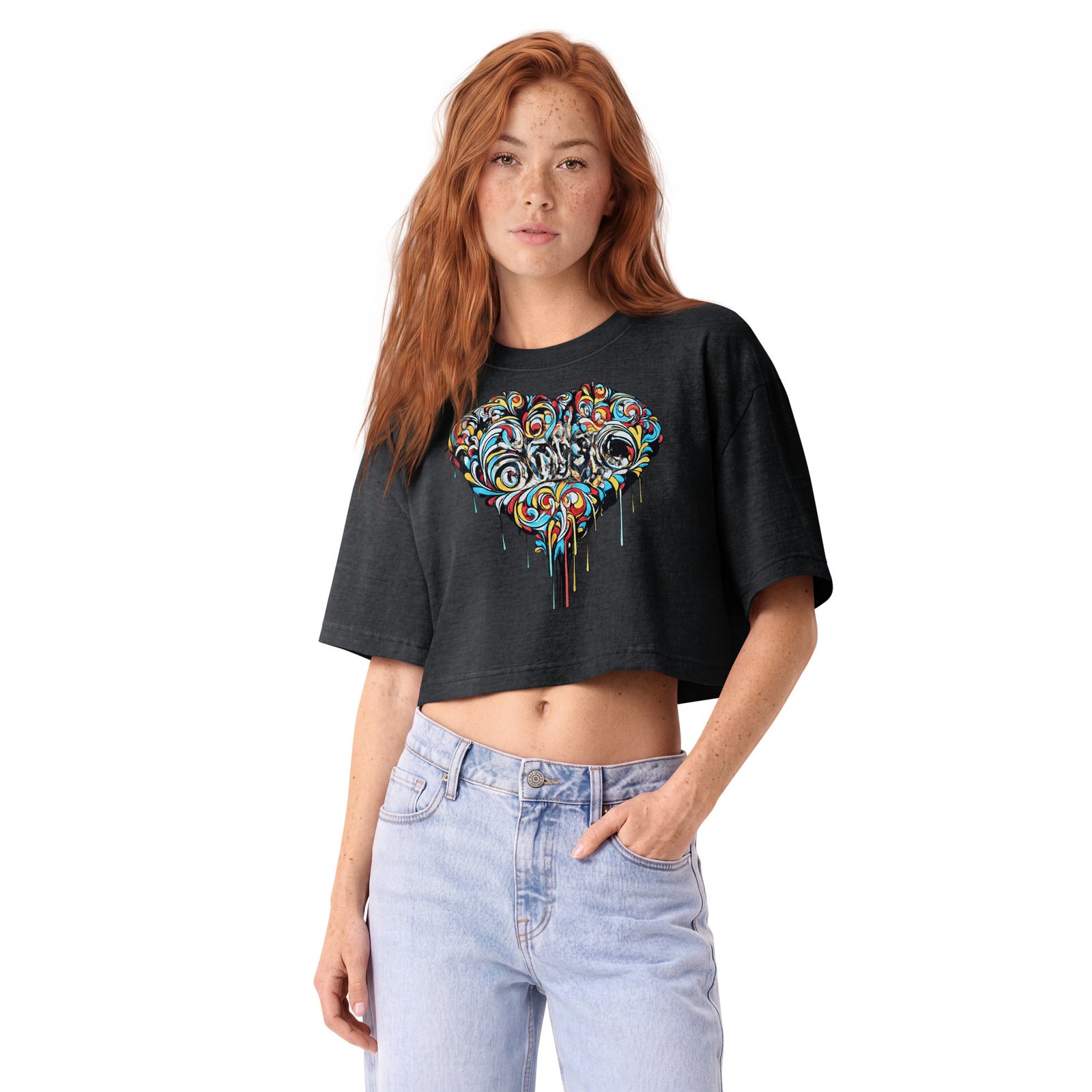 Women’s garment dye cropped tee - Image 4